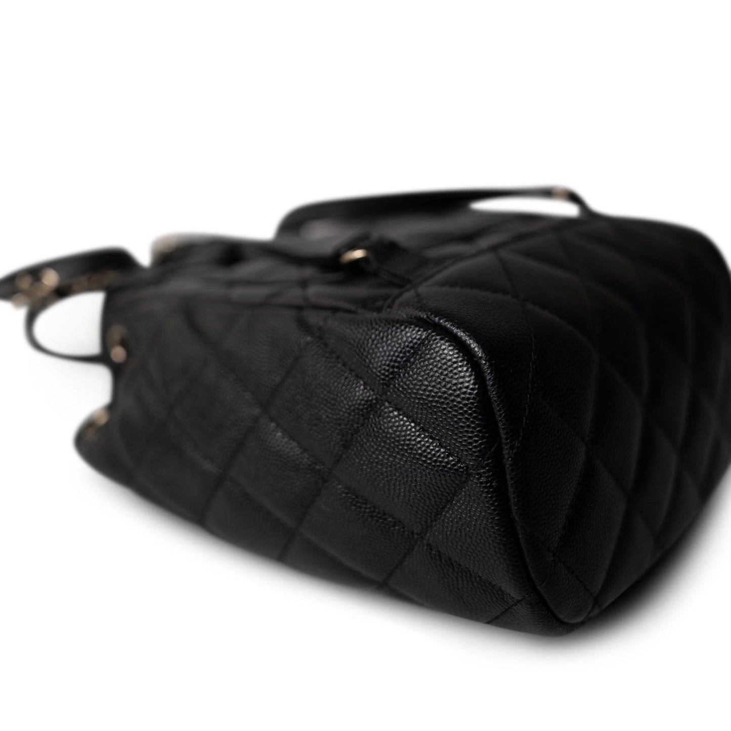 24S Black Caviar Quilted Urban Spirit Backpack LGHW