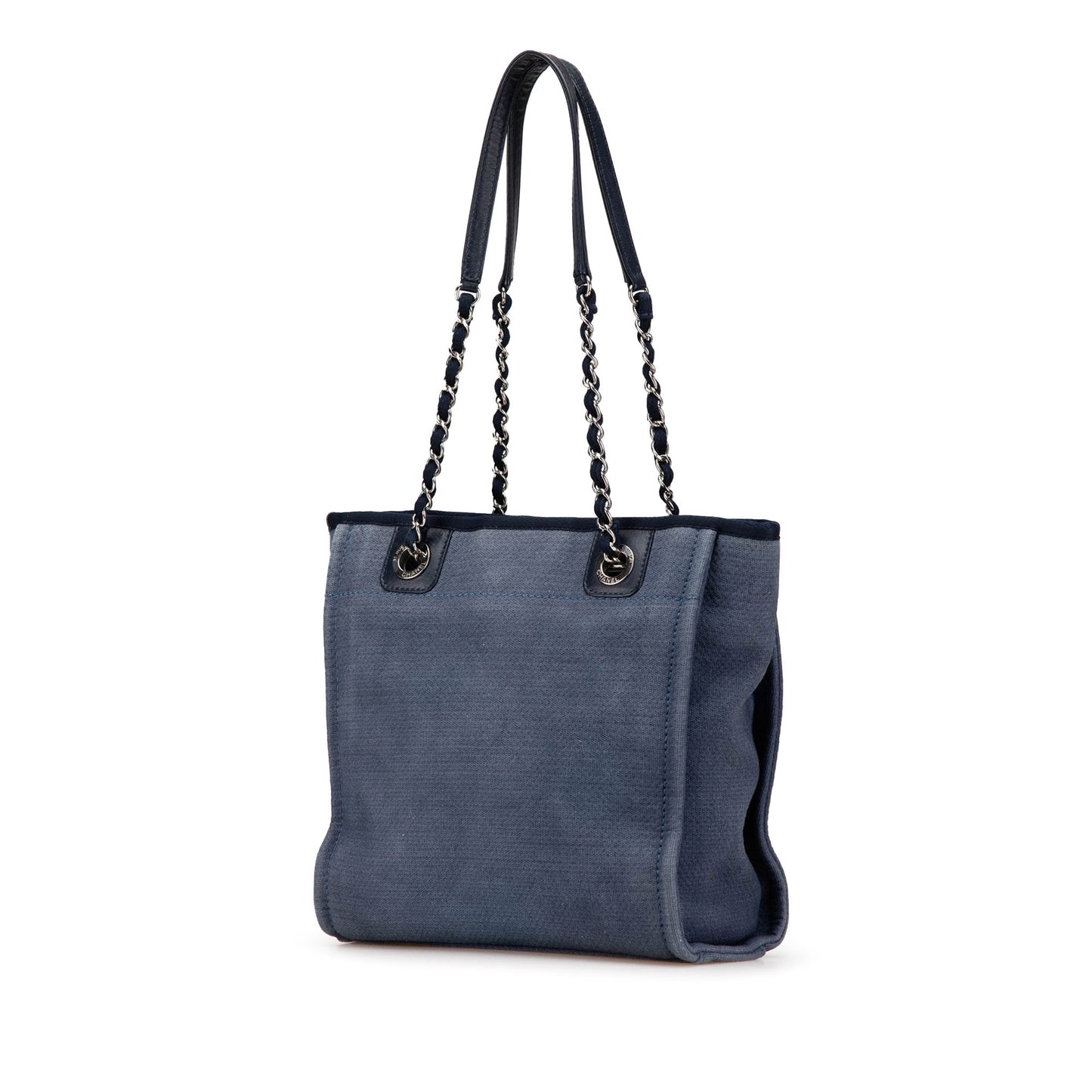 Blue Chanel Mini Canvas Deauville Shopping Tote
