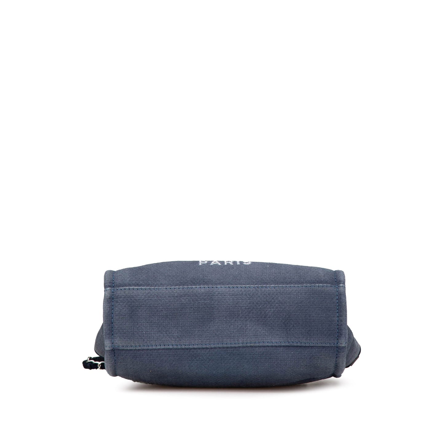 Blue Chanel Mini Canvas Deauville Shopping Tote