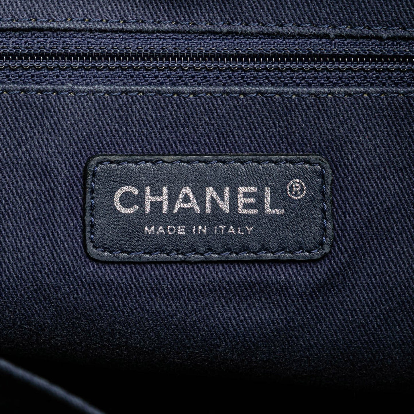 Blue Chanel Mini Canvas Deauville Shopping Tote