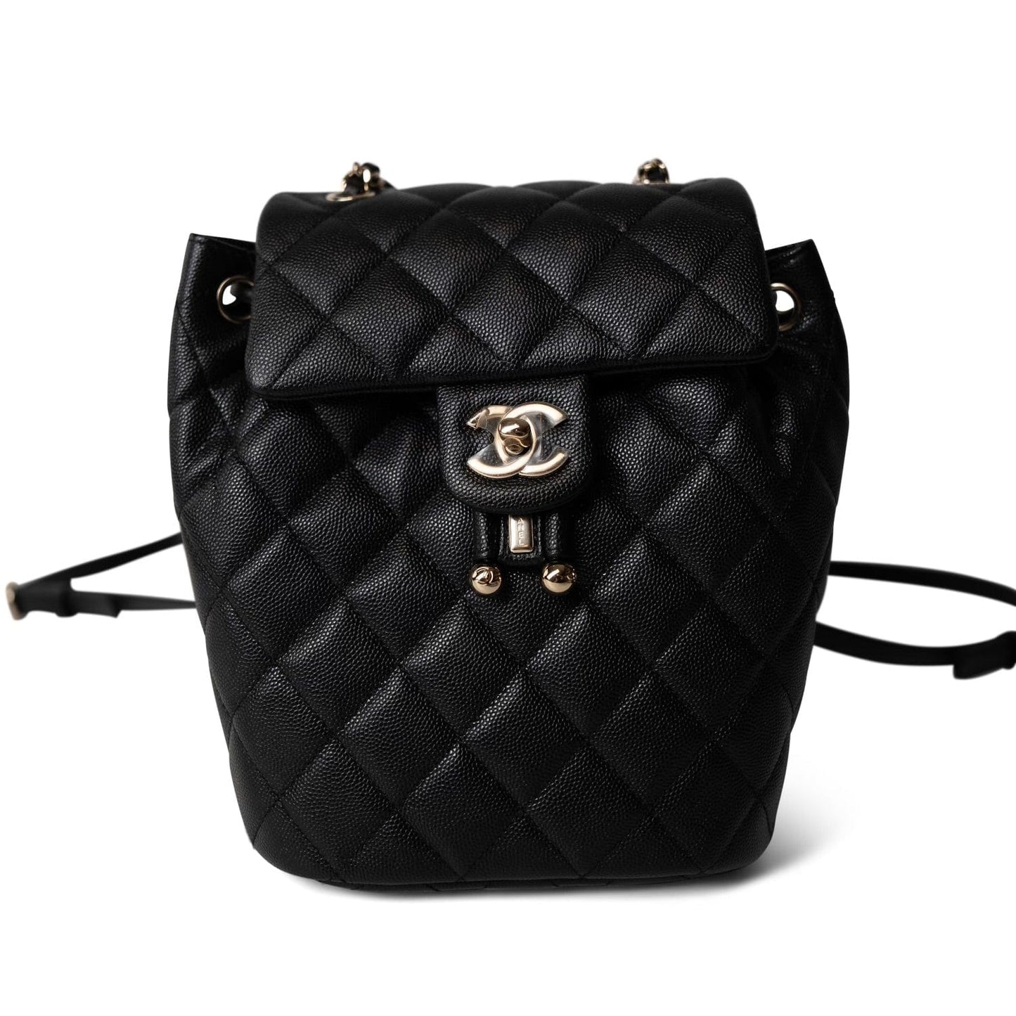 24S Black Caviar Quilted Urban Spirit Backpack LGHW