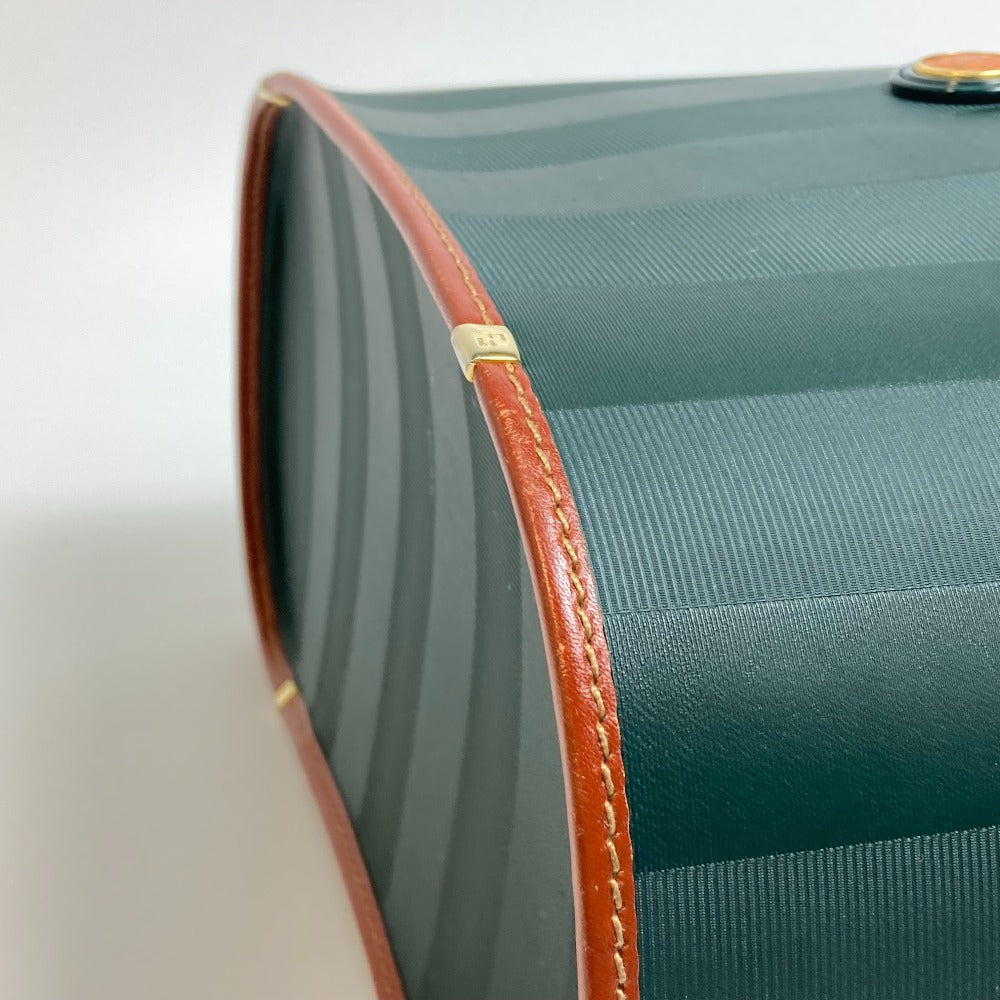 FENDI Vanity bag Leather / PVC Green x brown Pecan bag Women Used