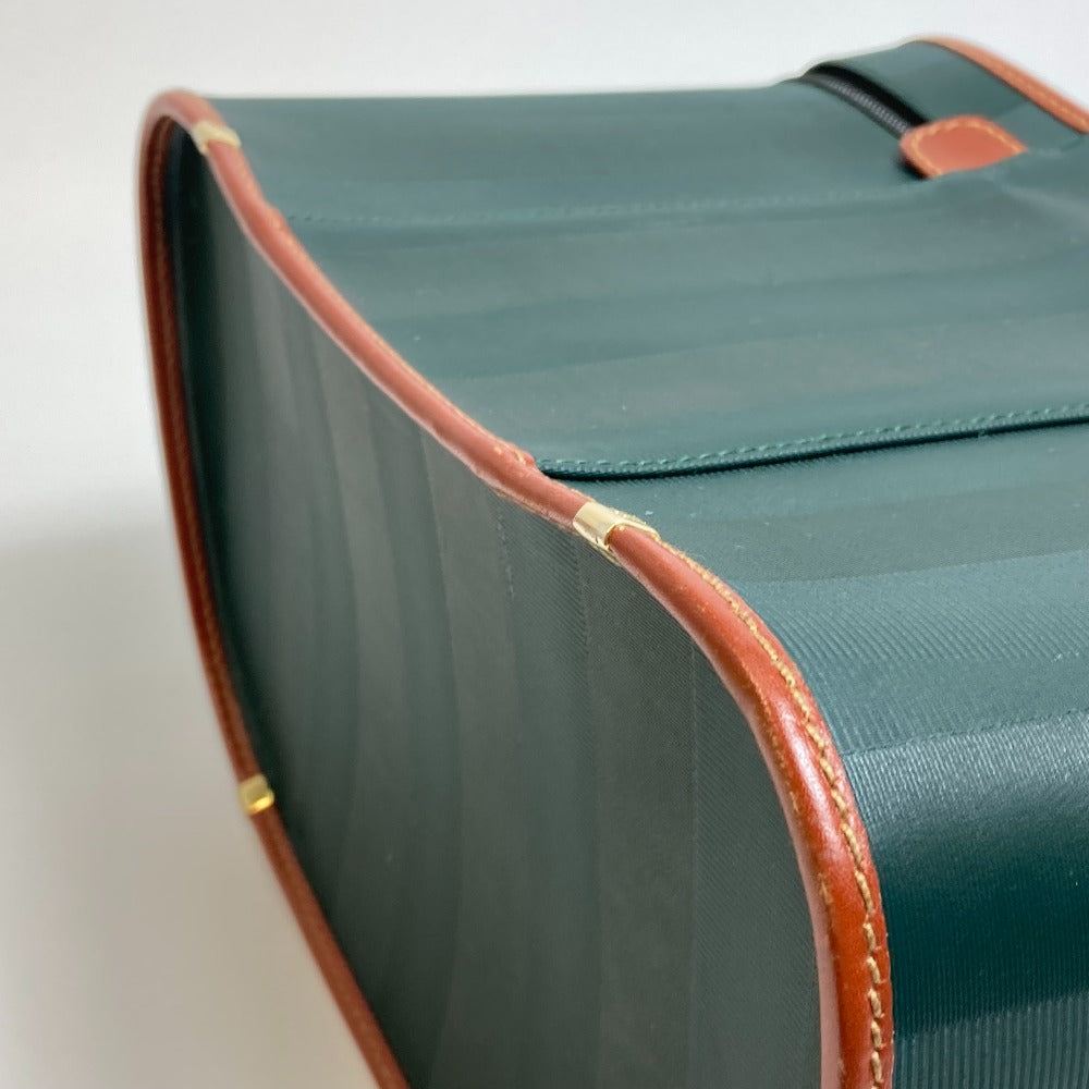 FENDI Vanity bag Leather / PVC Green x brown Pecan bag Women Used