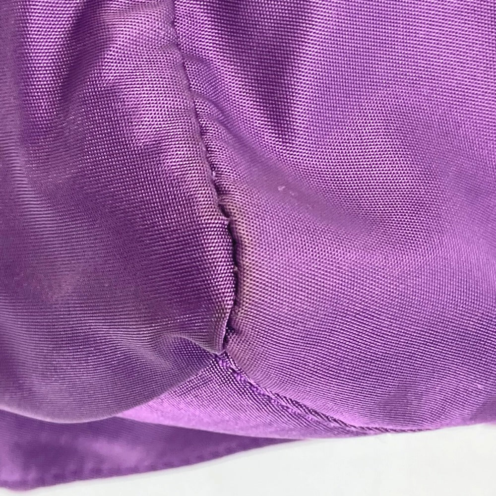 PRADA Tote Bag BN1757 Nylon / leather purple logo Shoulder Bag