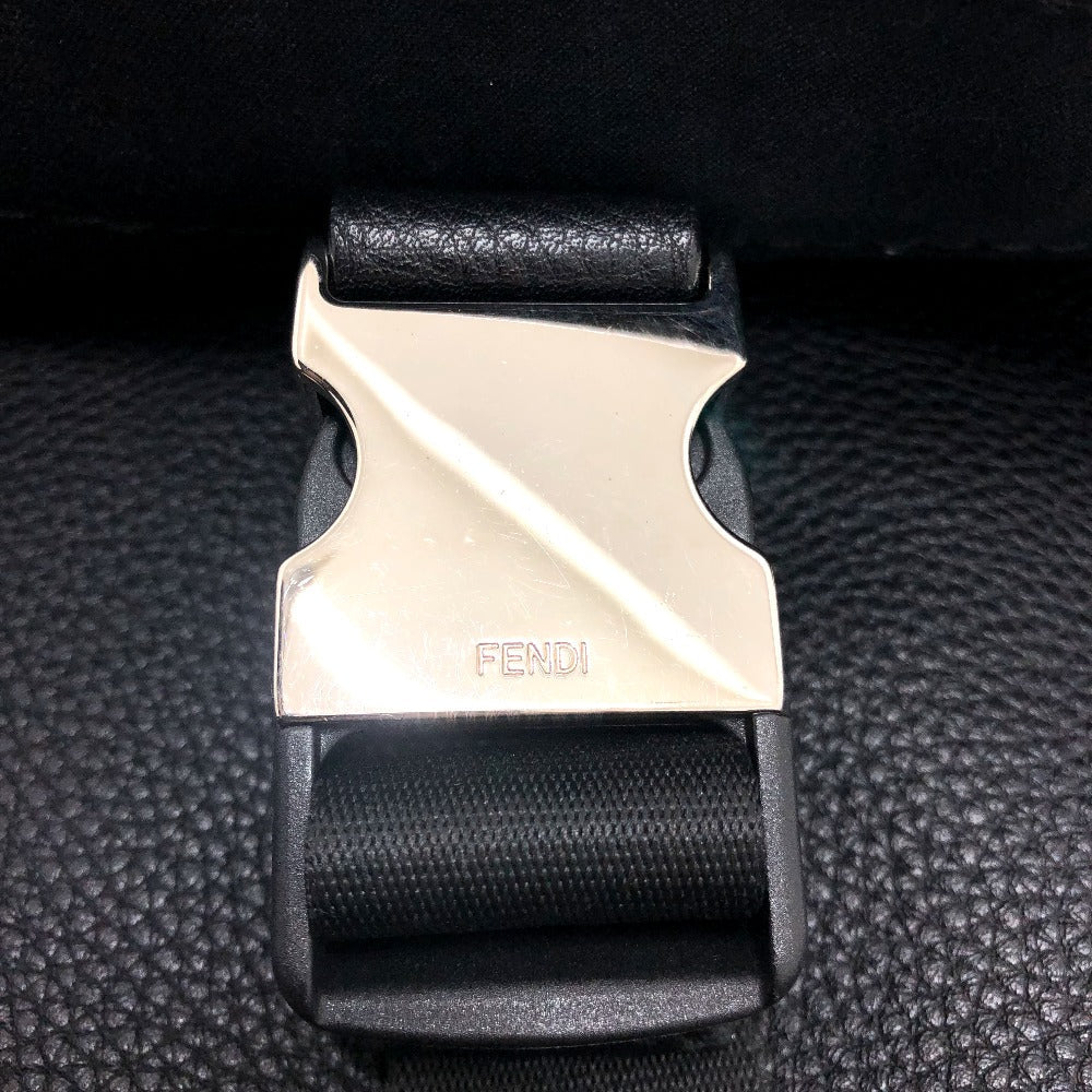 FENDI Backpack 7VZ011 leather black Backpack mens Used