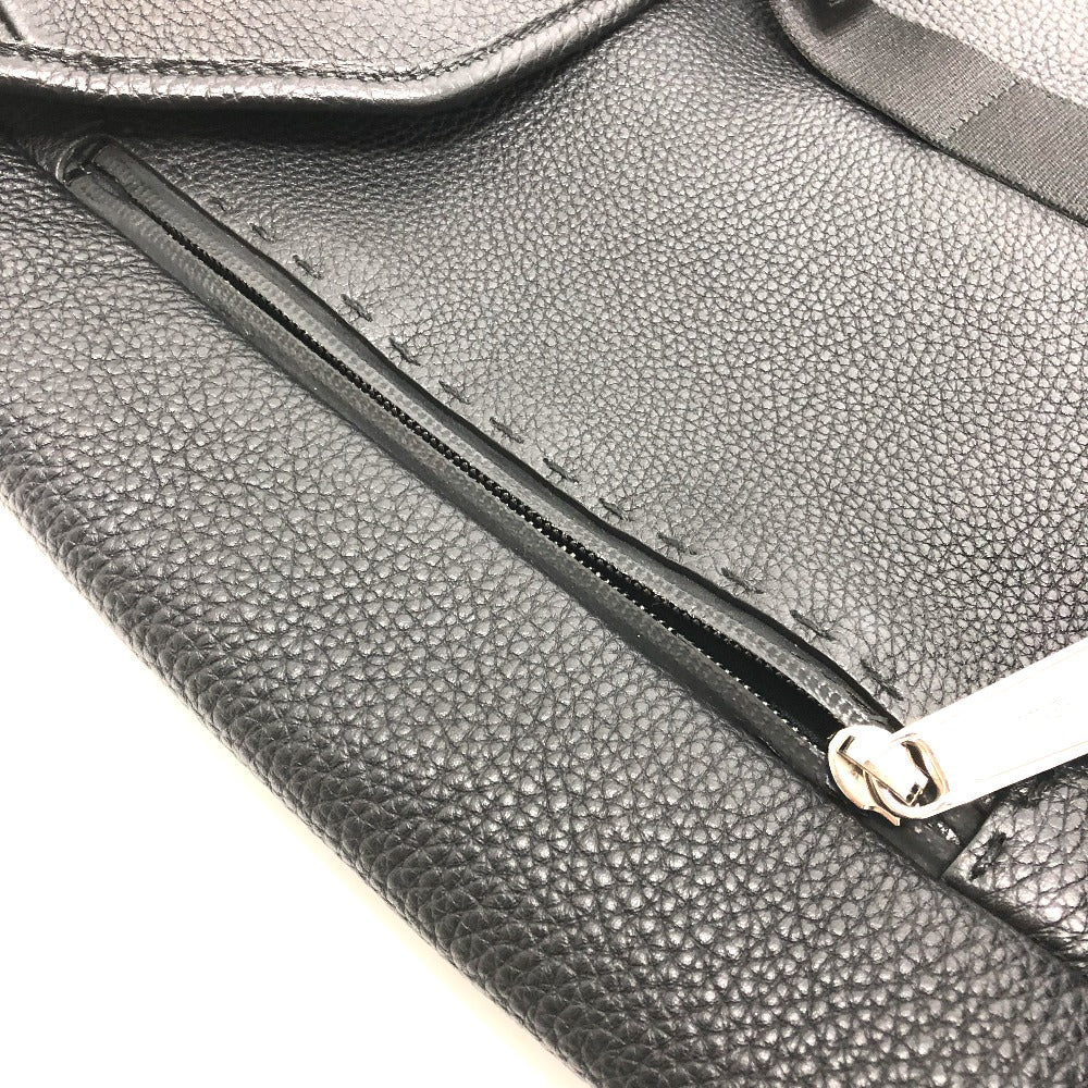 FENDI Backpack 7VZ011 leather black Backpack mens Used