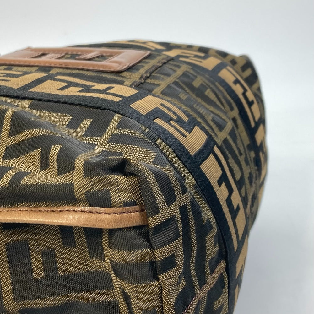 FENDI Tote Bag 7VA158 Leather / canvas Brown Zucca FF pattern Handbag 2WAY Bag Shoulder Bag Women Used
