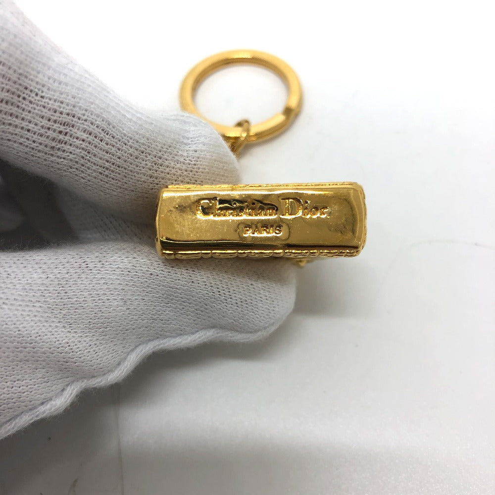 Christian Dior key ring metal gold Accessory Lady Dior Women Used