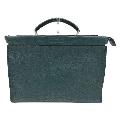 FENDI Business bag 7VA406 leather Blue type Selleria Monster Iconic Peek-a-boo fit unisex(Unisex) Used