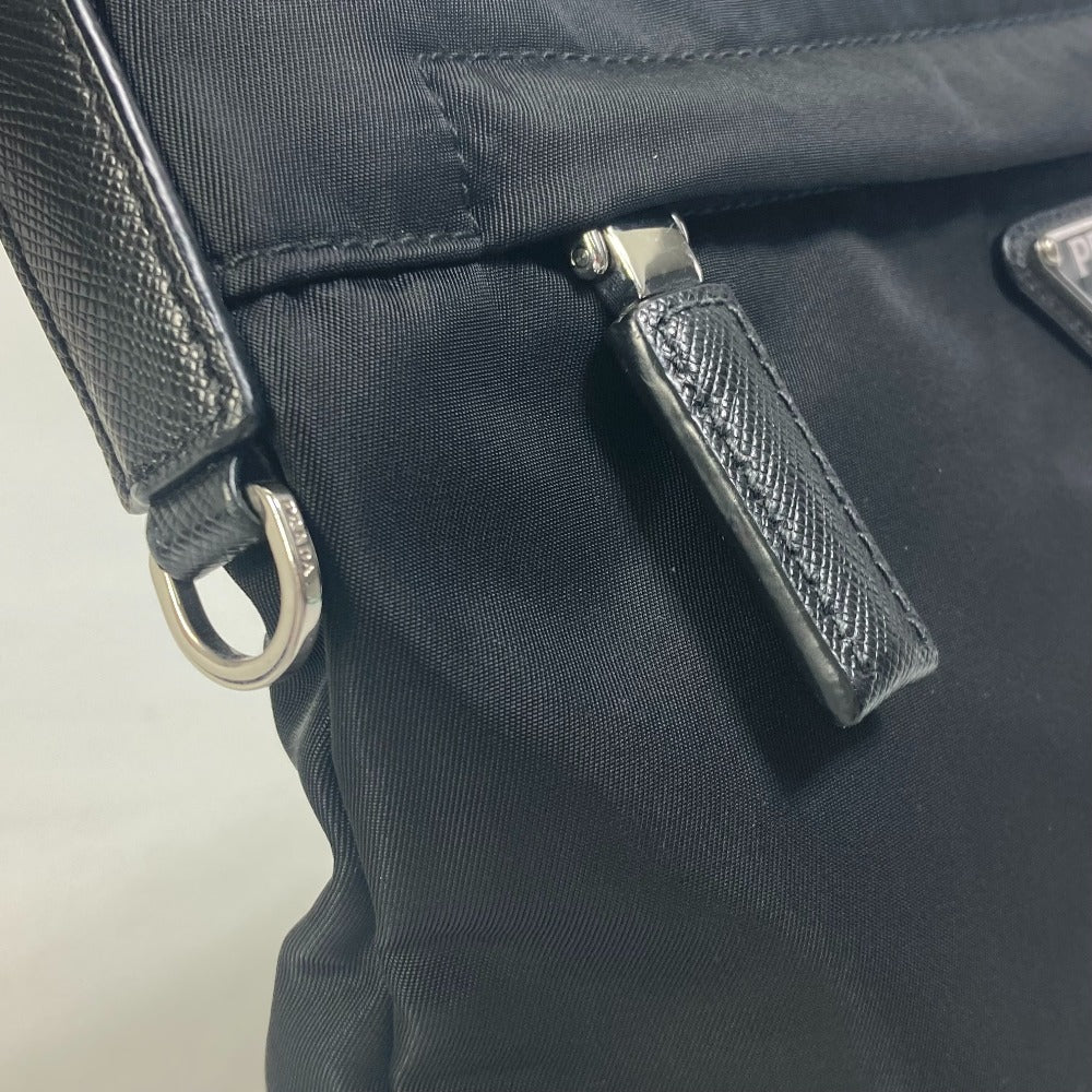 PRADA Shoulder Bag 2VH055 Nylon black With logo Triangle logo plate mens Used