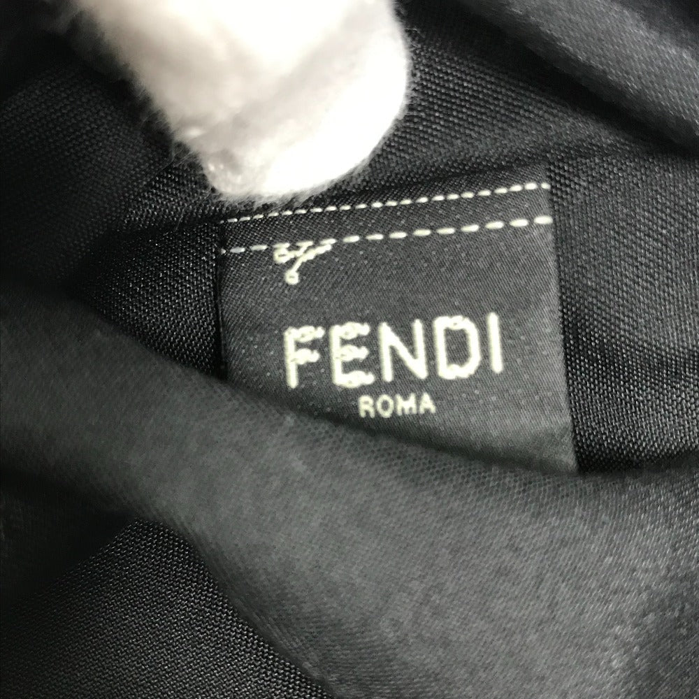 FENDI Pouch 7N0108 Nylon / leather khaki Zucca Women Used