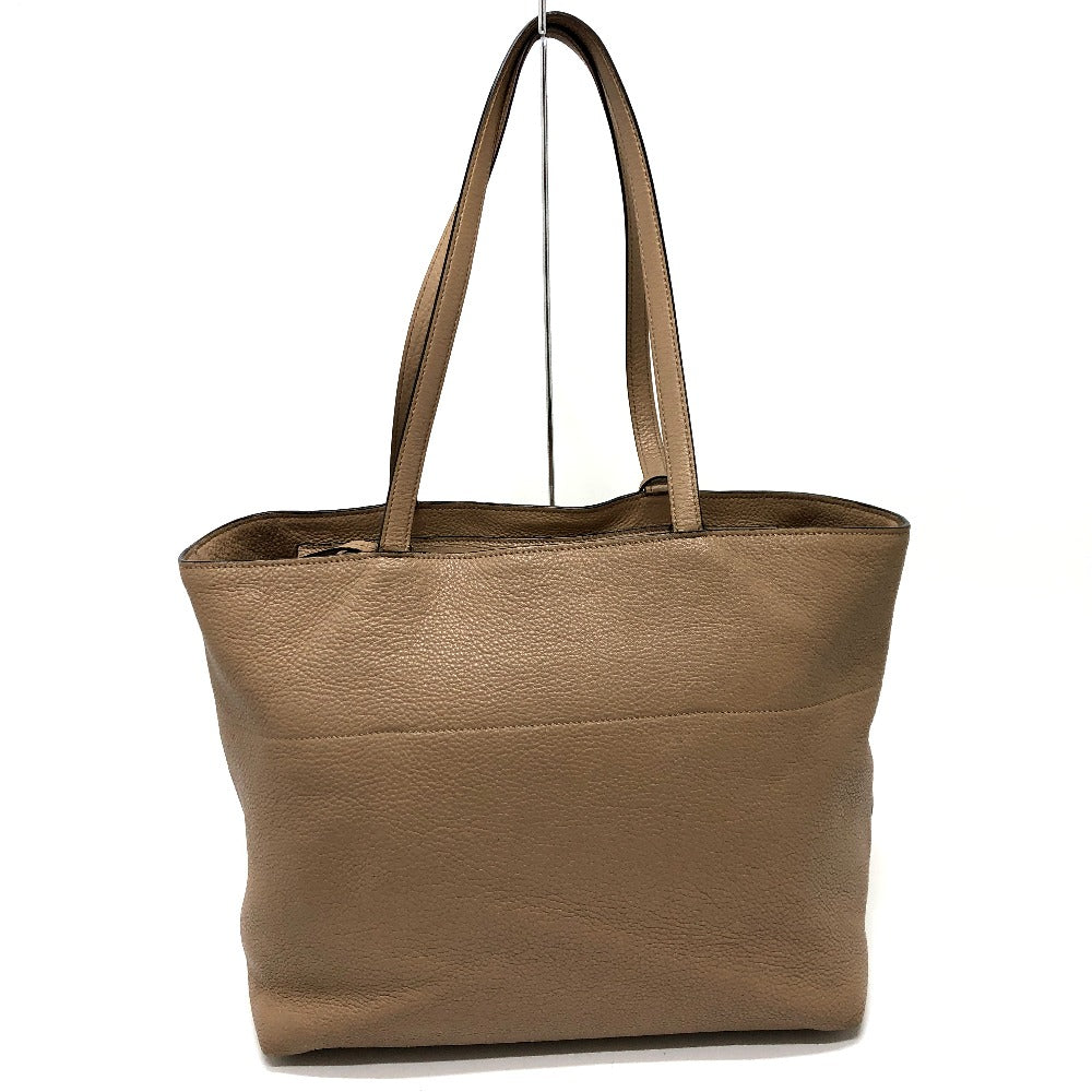 PRADA Tote Bag 1BG203 leather beige logo Women Used