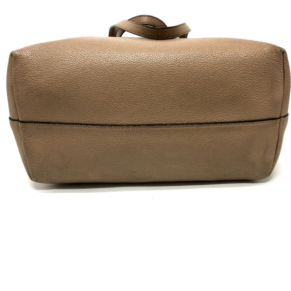 PRADA Tote Bag 1BG203 leather beige logo Women Used