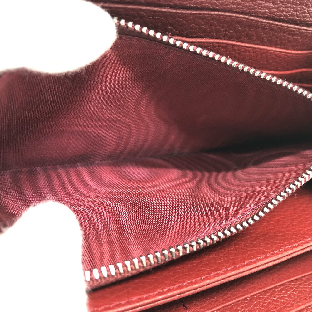 PRADA Long Wallet Purse 2ML317 leather Red type logo gradient Zip Around mens Used