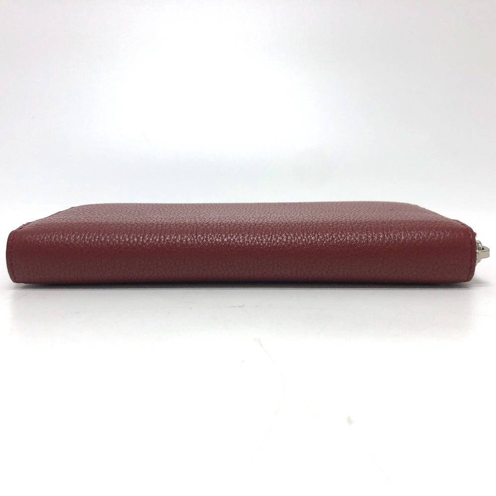 PRADA Long Wallet Purse 2ML317 leather Red type logo gradient Zip Around mens Used