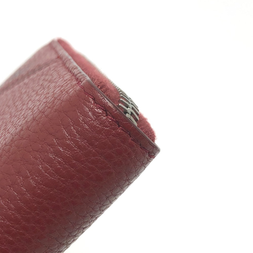 PRADA Long Wallet Purse 2ML317 leather Red type logo gradient Zip Around mens Used