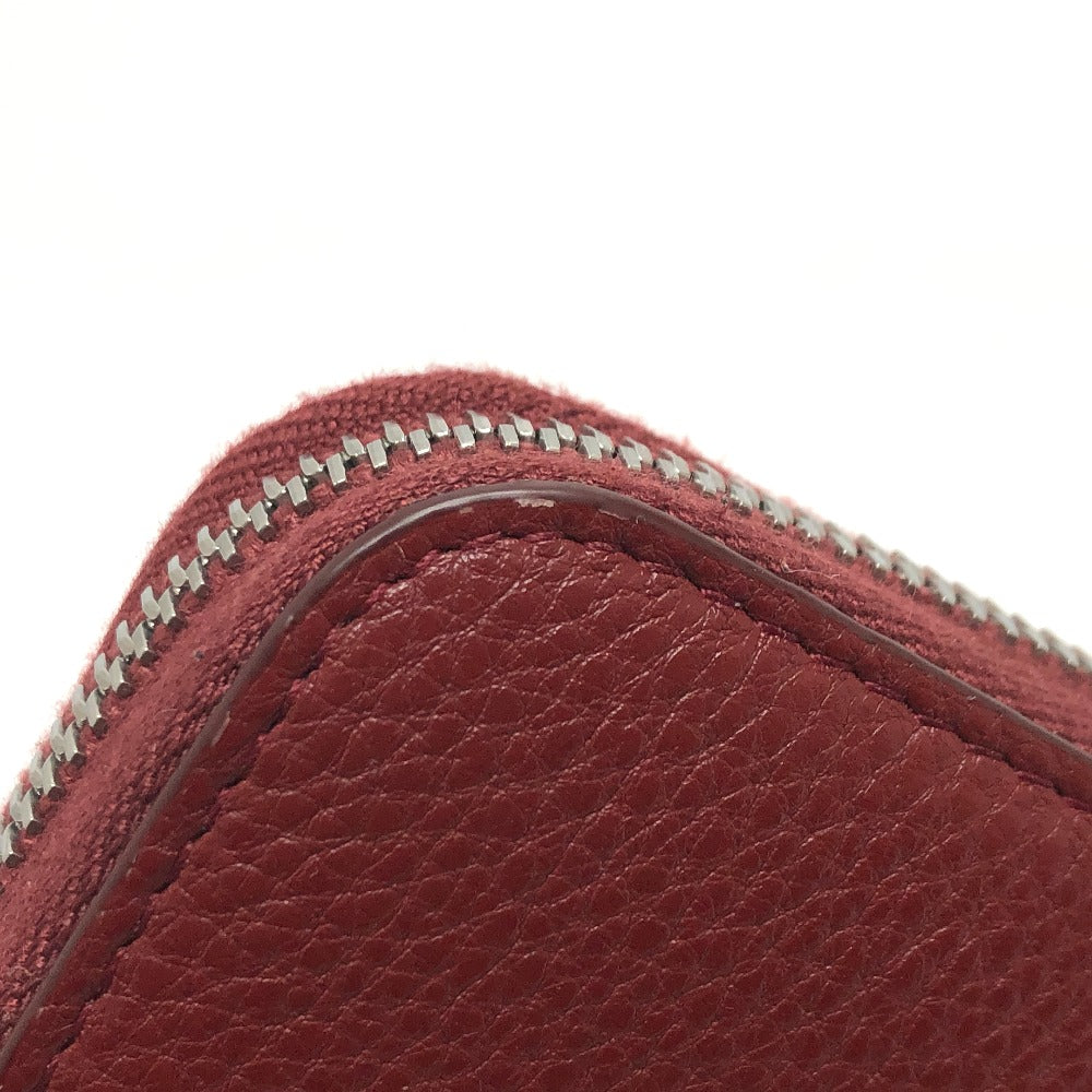 PRADA Long Wallet Purse 2ML317 leather Red type logo gradient Zip Around mens Used