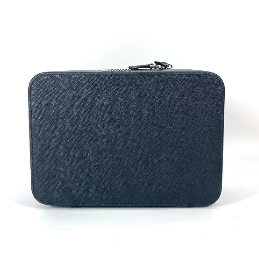 PRADA Handbag 1NJ003 saffiano leather black Bags, makeup boxes, makeup pouches Vanity bag Women Used