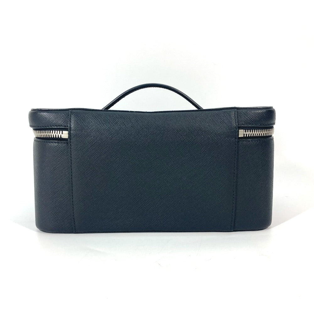 PRADA Handbag 1NJ003 saffiano leather black Bags, makeup boxes, makeup pouches Vanity bag Women Used