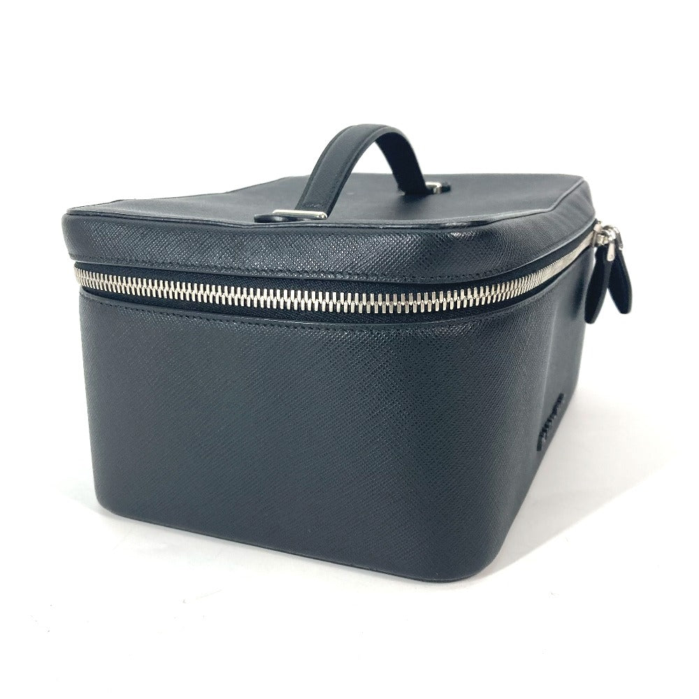 PRADA Handbag 1NJ003 saffiano leather black Bags, makeup boxes, makeup pouches Vanity bag Women Used