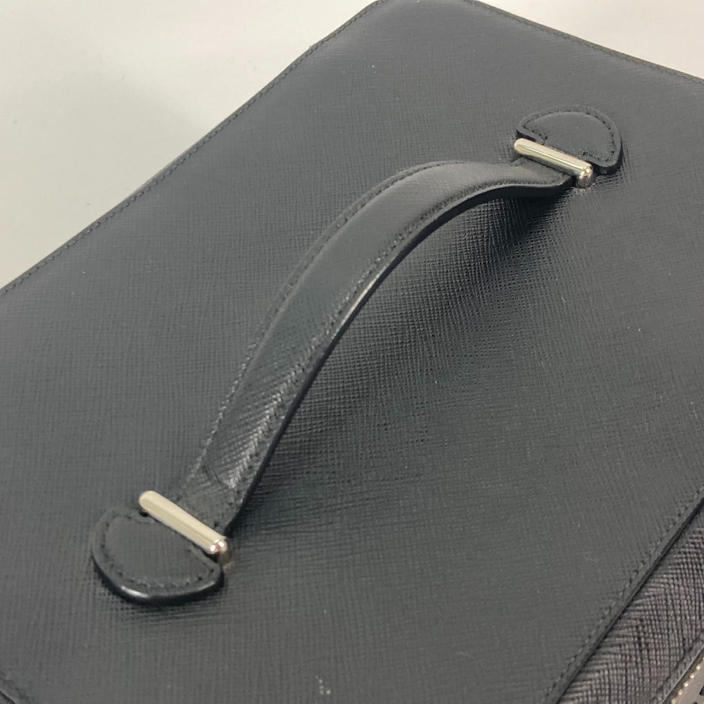 PRADA Handbag 1NJ003 saffiano leather black Bags, makeup boxes, makeup pouches Vanity bag Women Used