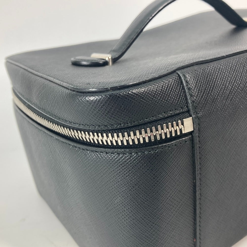PRADA Handbag 1NJ003 saffiano leather black Bags, makeup boxes, makeup pouches Vanity bag Women Used
