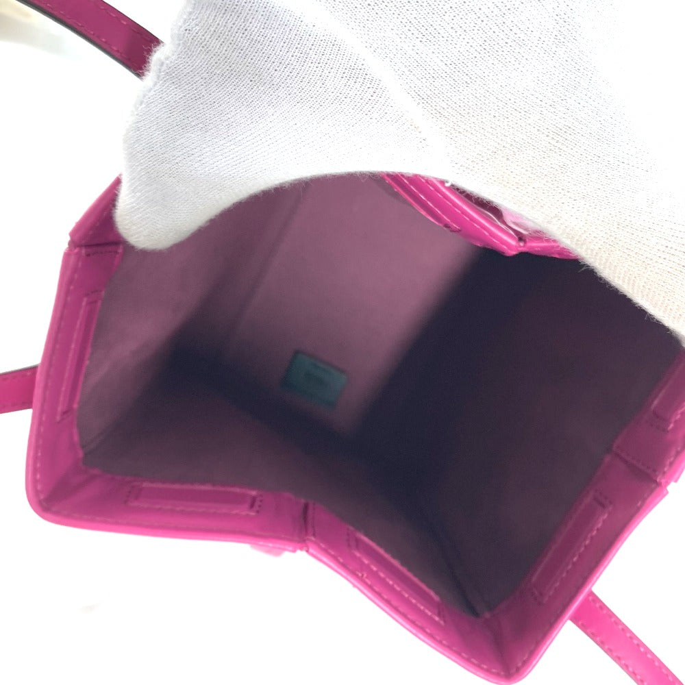 FENDI Shoulder Bag 8BS083 leather purple ORIGAMI MINI Small Women Used