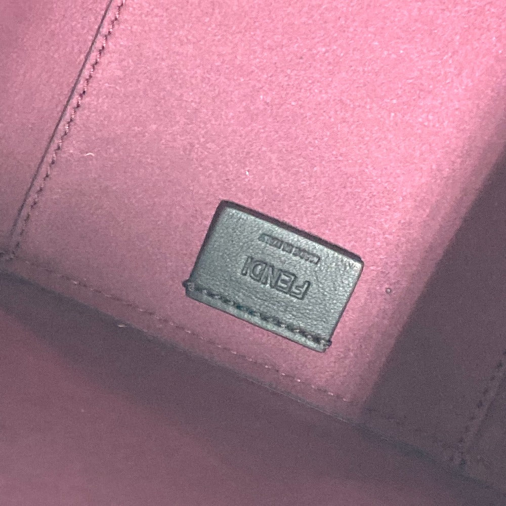 FENDI Shoulder Bag 8BS083 leather purple ORIGAMI MINI Small Women Used