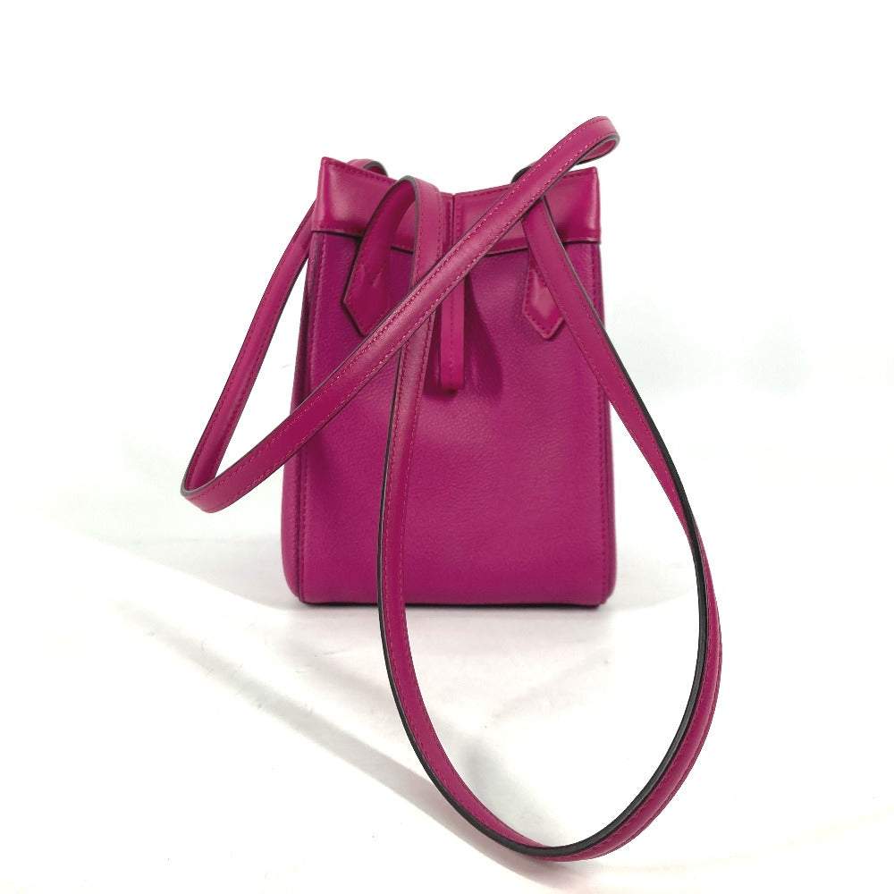 FENDI Shoulder Bag 8BS083 leather purple ORIGAMI MINI Small Women Used