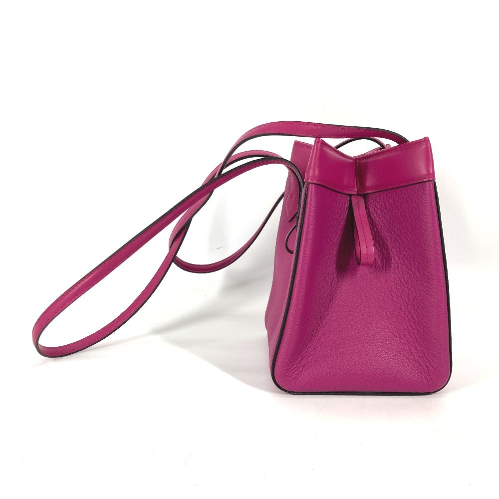 FENDI Shoulder Bag 8BS083 leather purple ORIGAMI MINI Small Women Used
