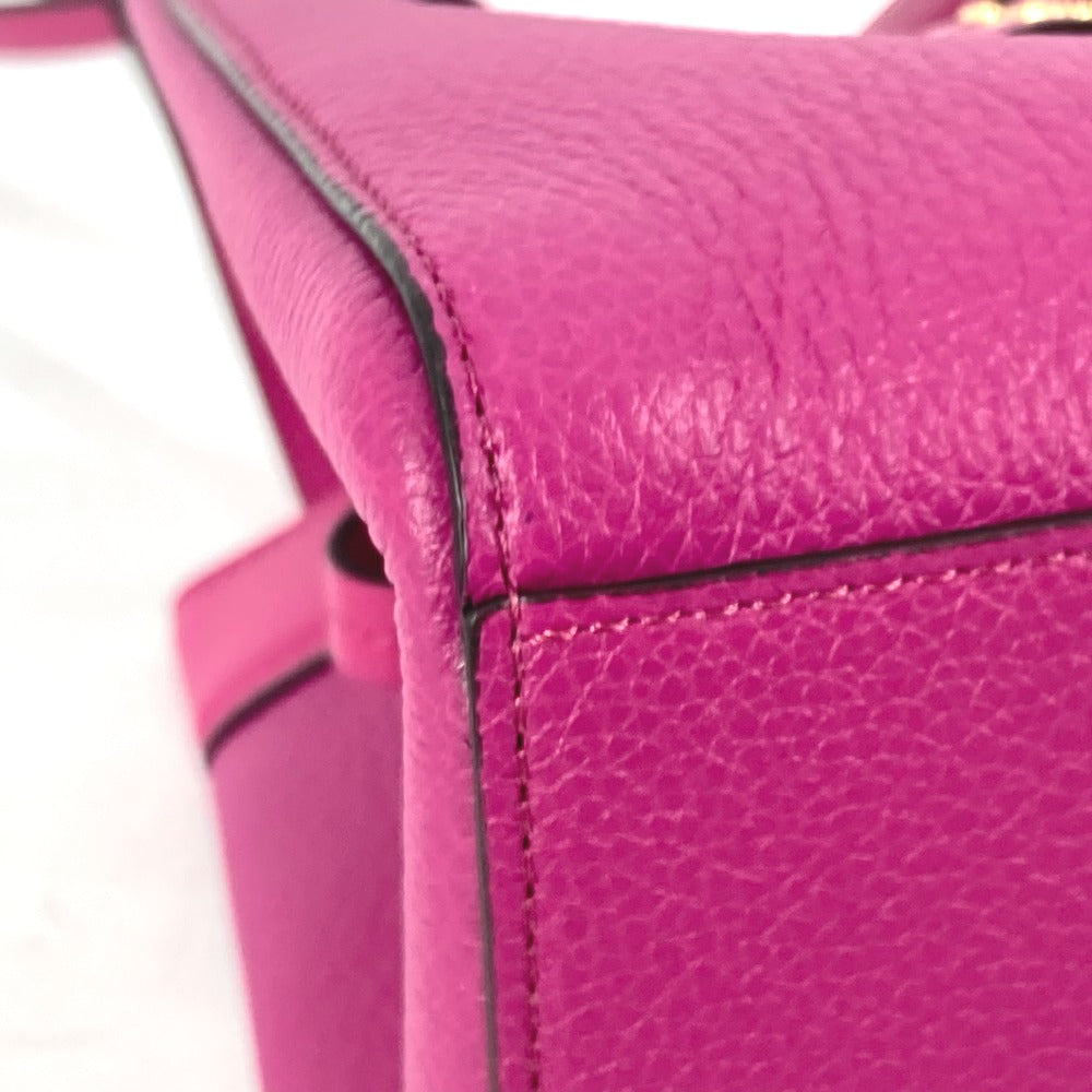 FENDI Shoulder Bag 8BS083 leather purple ORIGAMI MINI Small Women Used