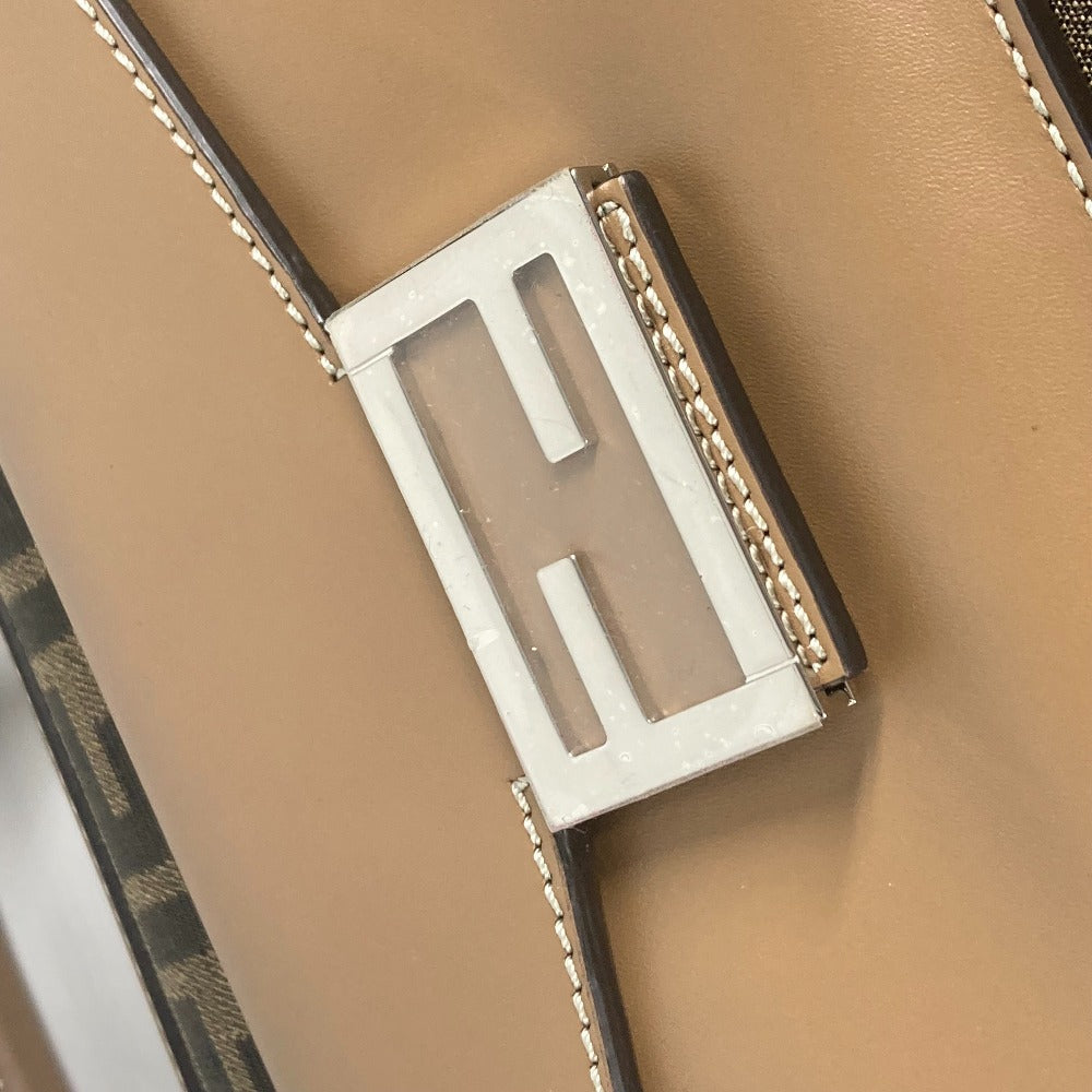 FENDI Handbag 7VA571 Canvas / leather Brown Zucca SOFT TRUNK unisex(Unisex) Used