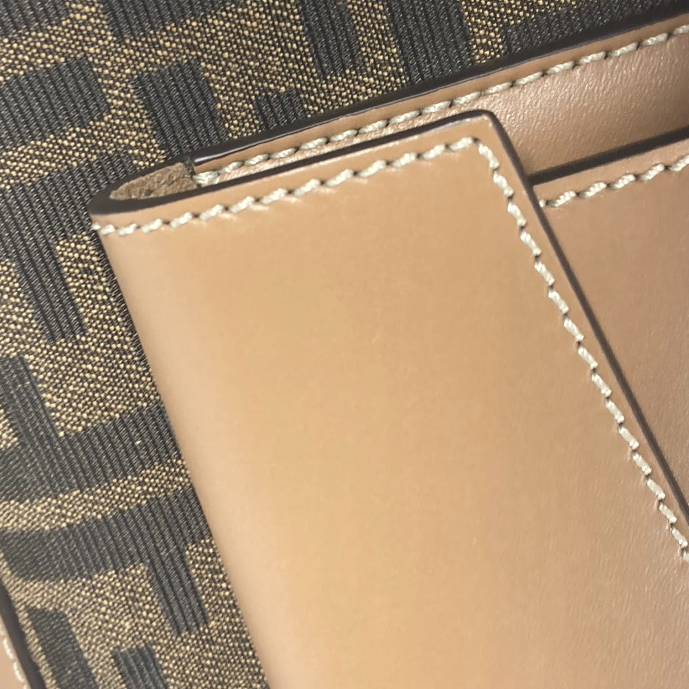 FENDI Handbag 7VA571 Canvas / leather Brown Zucca SOFT TRUNK unisex(Unisex) Used