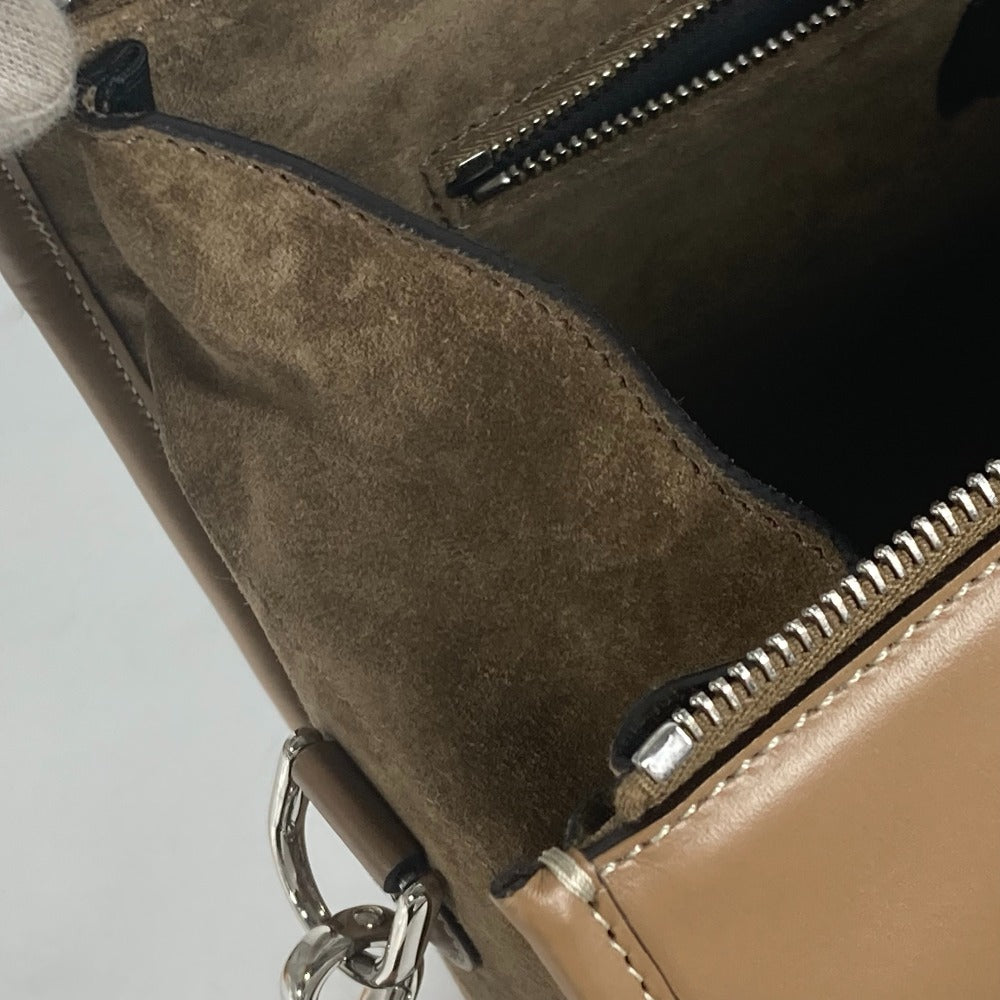 FENDI Handbag 7VA571 Canvas / leather Brown Zucca SOFT TRUNK unisex(Unisex) Used