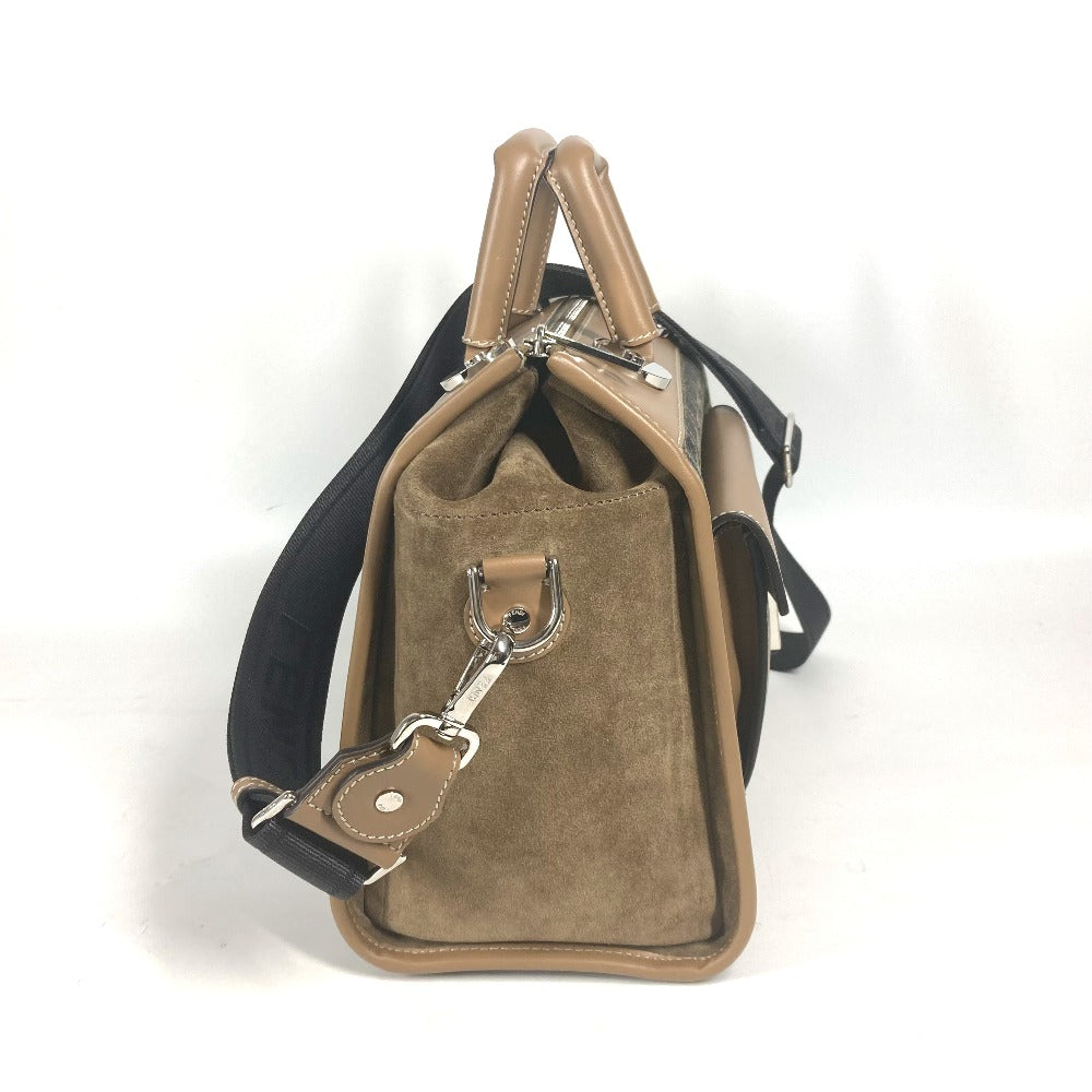 FENDI Handbag 7VA571 Canvas / leather Brown Zucca SOFT TRUNK unisex(Unisex) Used