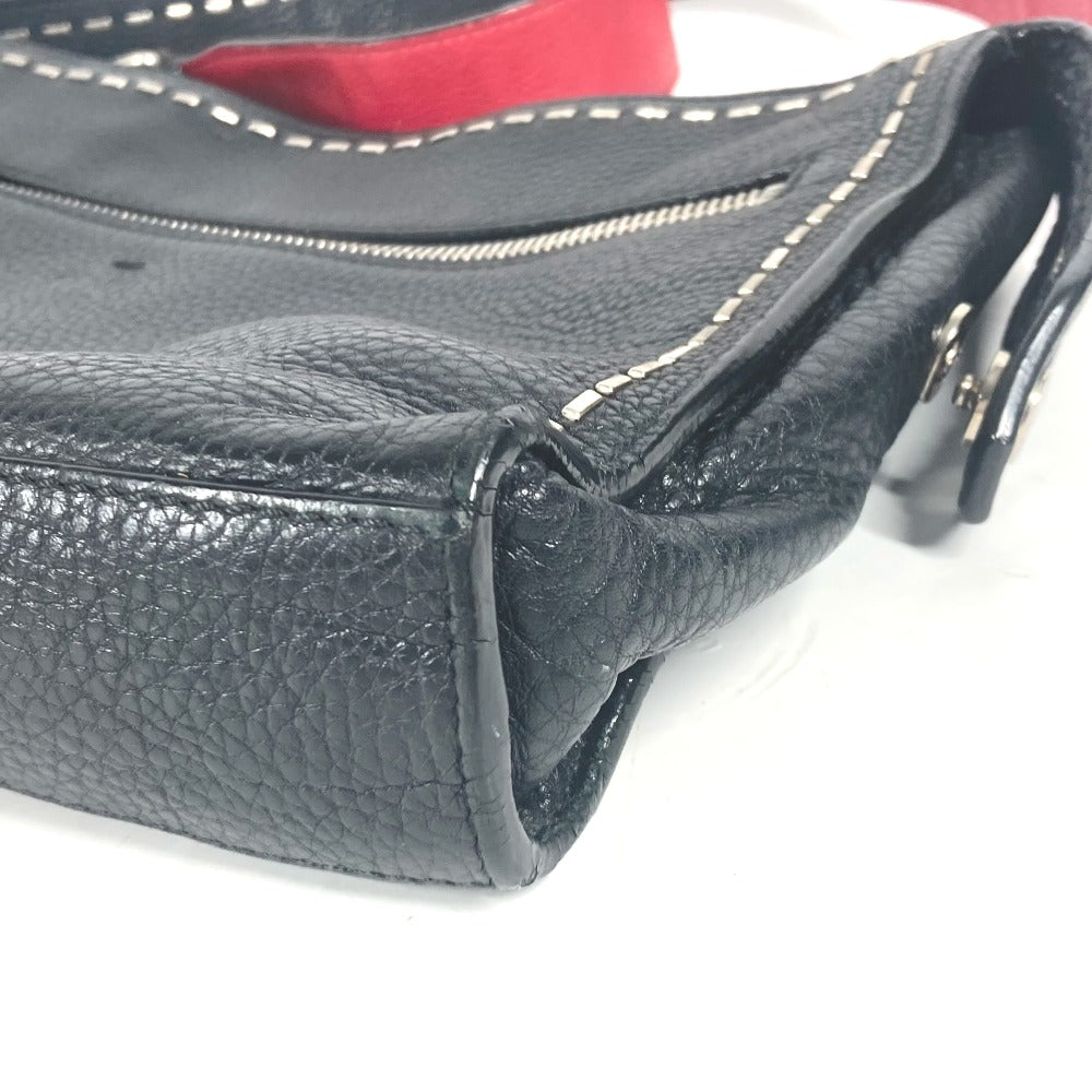 FENDI Shoulder Bag 7VA407 leather black Messenger bag Celeria mens Used