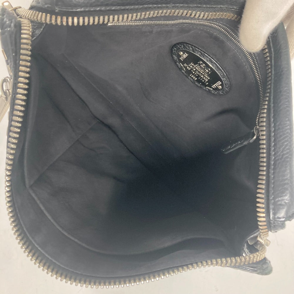 FENDI Shoulder Bag 7VA407 leather black Messenger bag Celeria mens Used