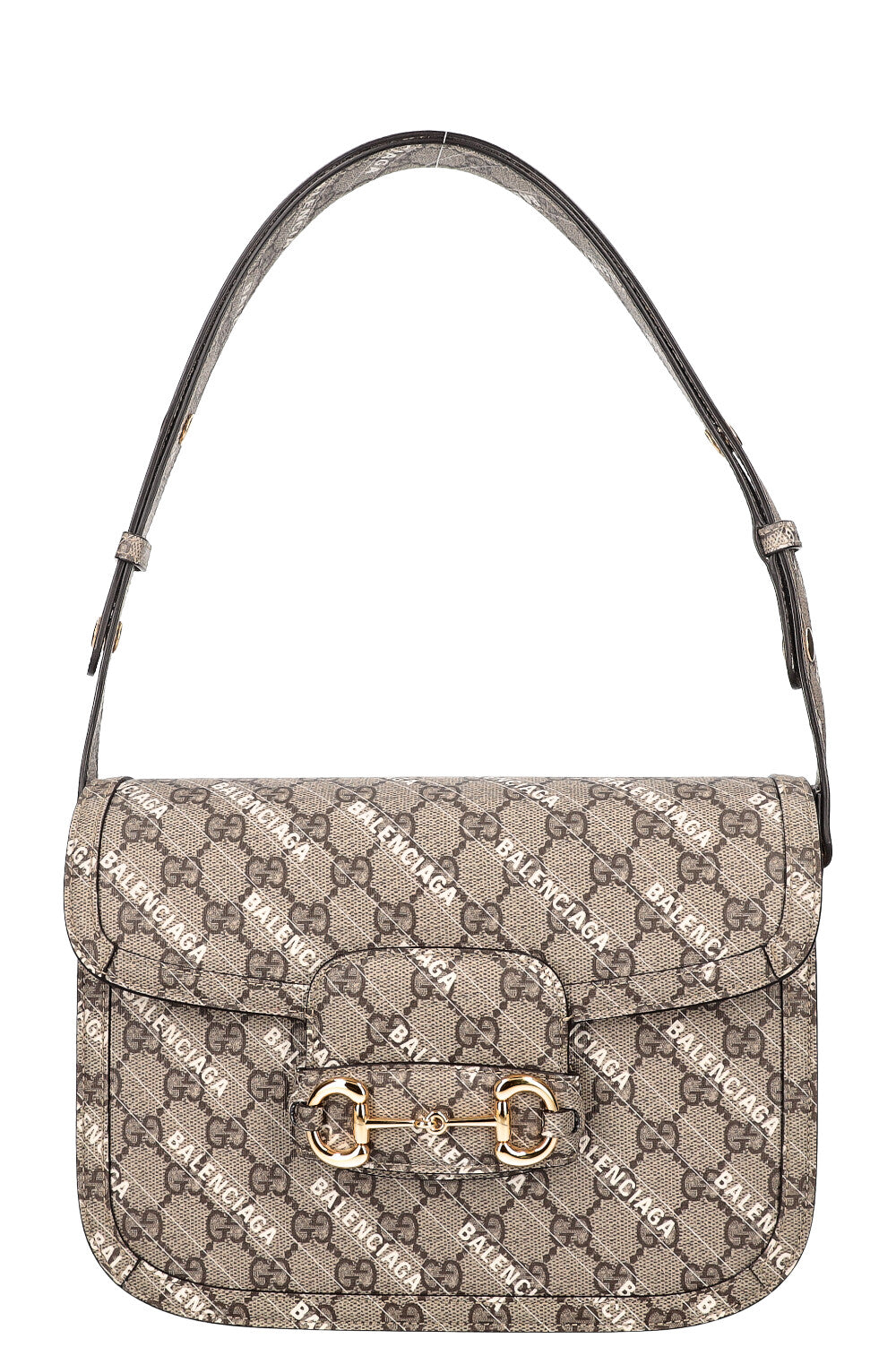 GUCCI x BALENCIAGA The Hacker Project Horsebit 1955 Bag GG Canvas Supreme