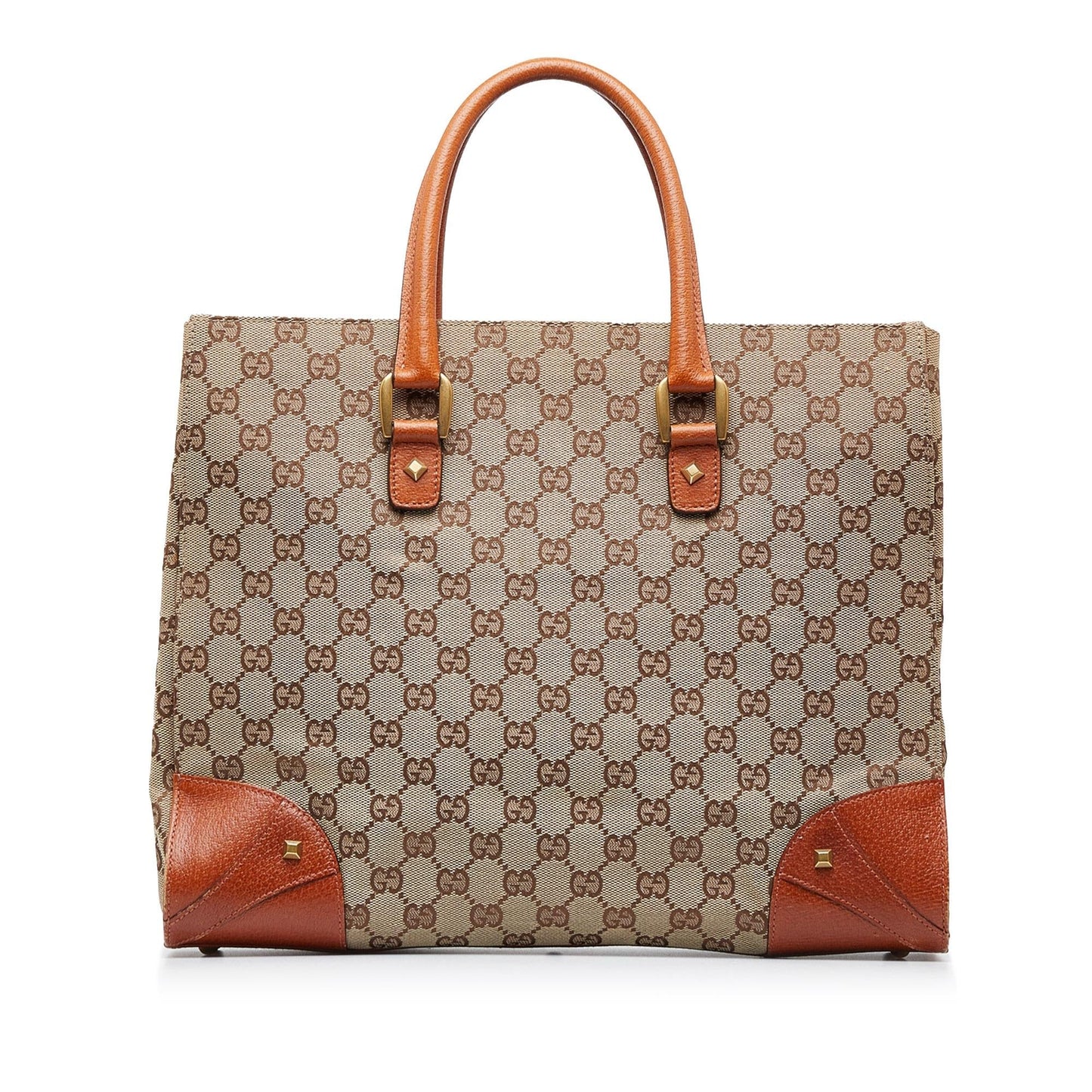 Gucci GG Canvas Nailhead Tote