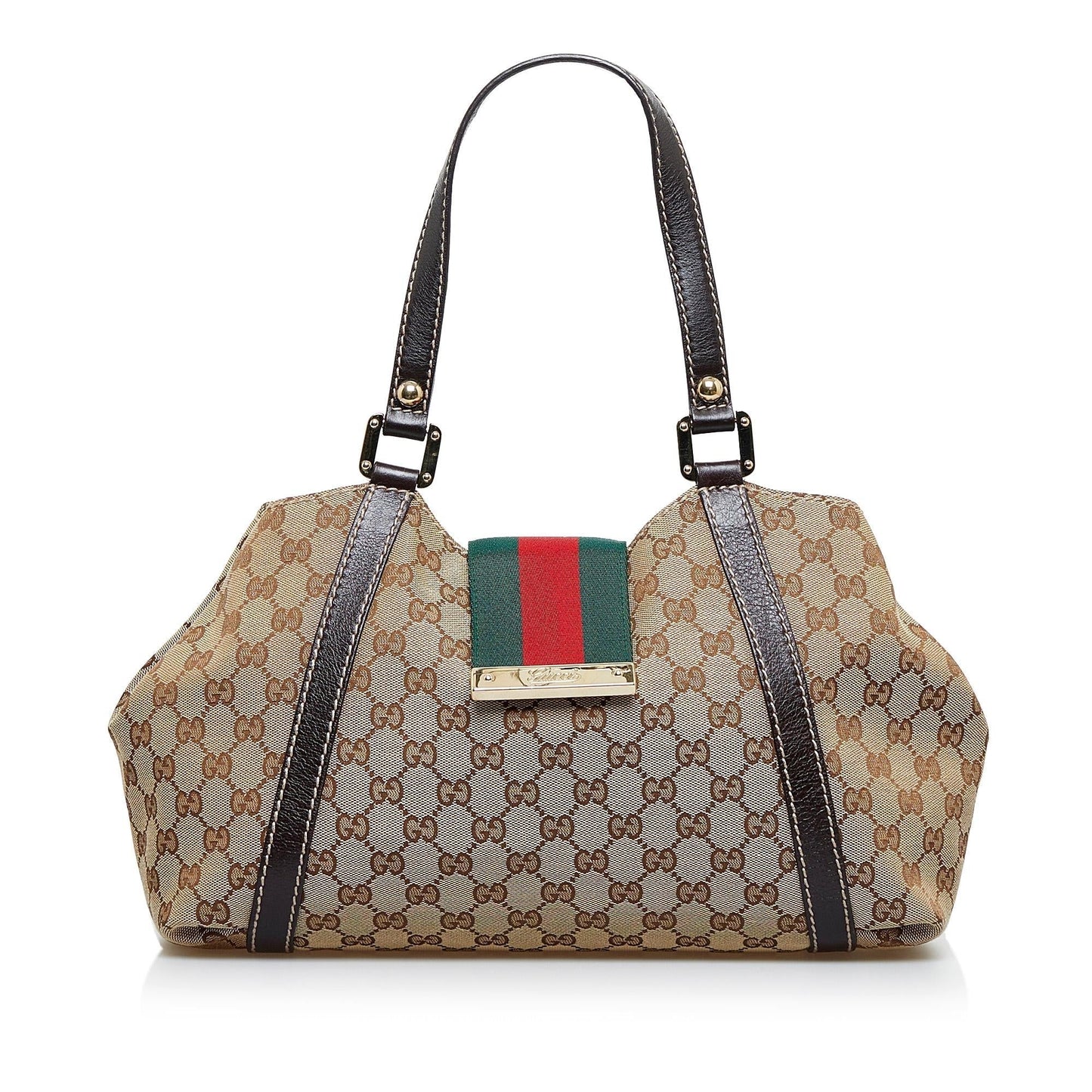 Gucci GG Canvas New Ladies Web Tote