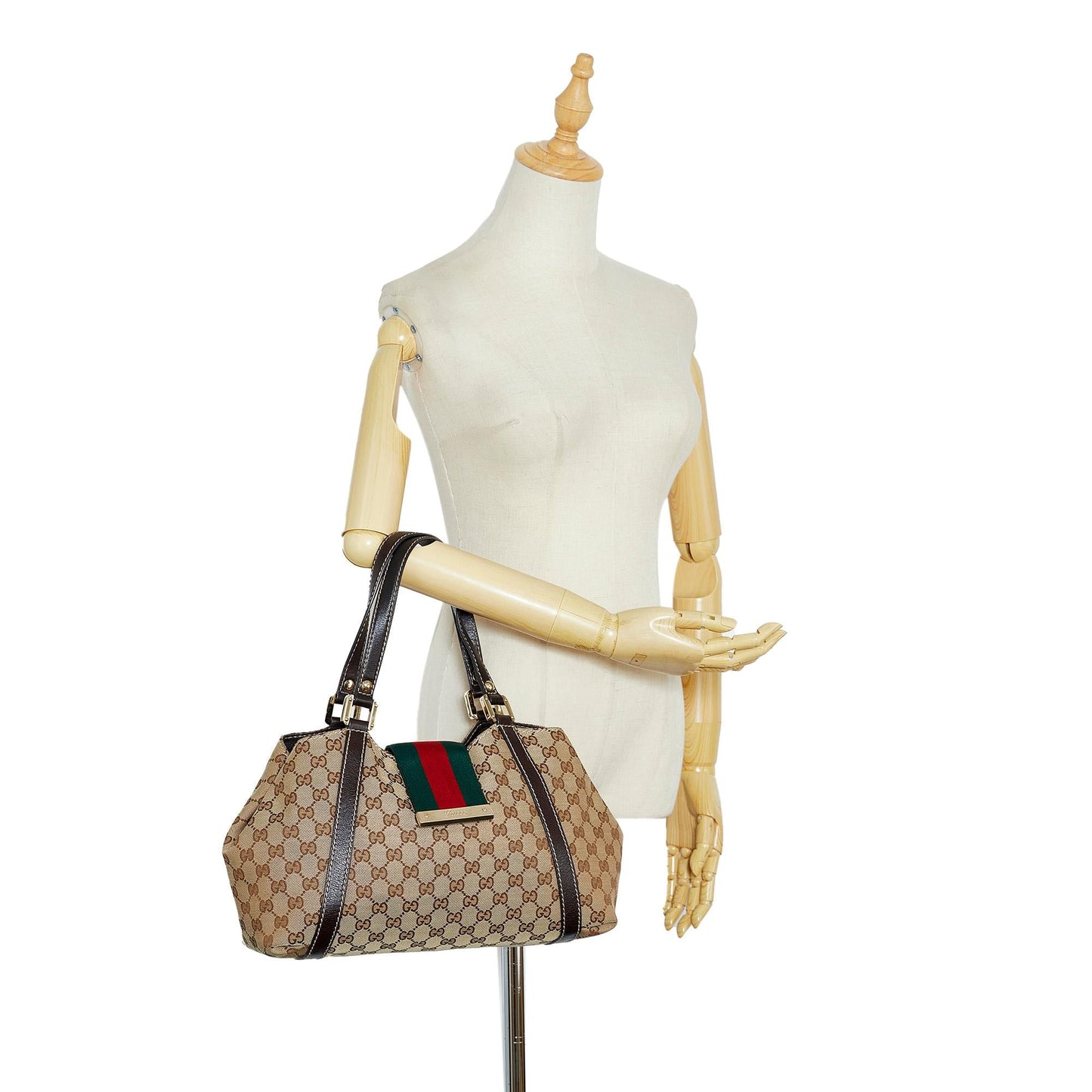 Gucci GG Canvas New Ladies Web Tote