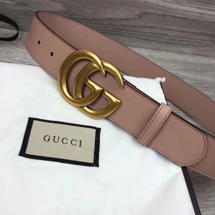 Gucci Double G Buckle Leather Belt