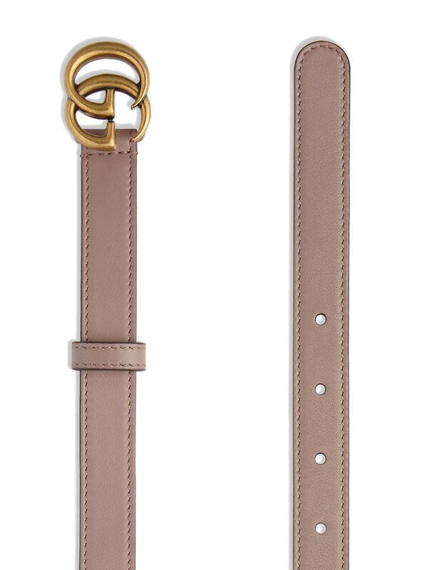 Gucci Double G Buckle Leather Belt