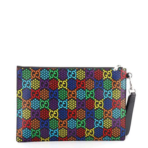 Gucci Psychedelic Rainbow GG Wristlet Clutch Clutch