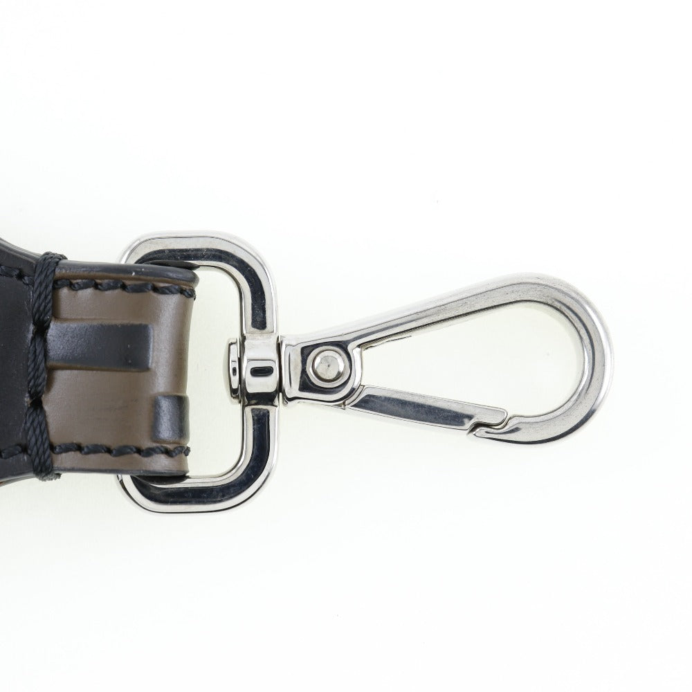 FENDI charm leather Brown key ring FF logo Women(Unisex) Used