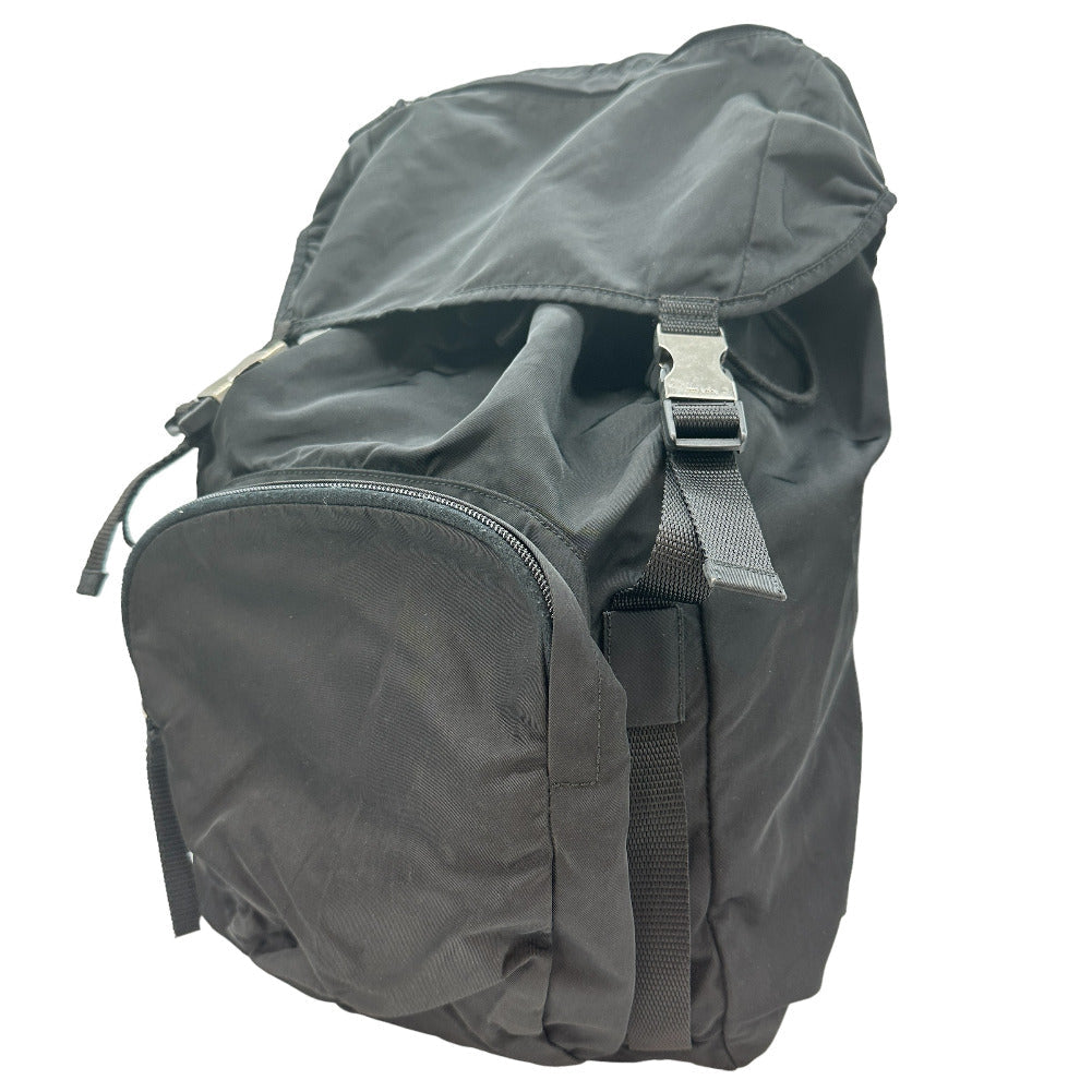 PRADA Backpack V235 Nylon black unisex(Unisex) Used