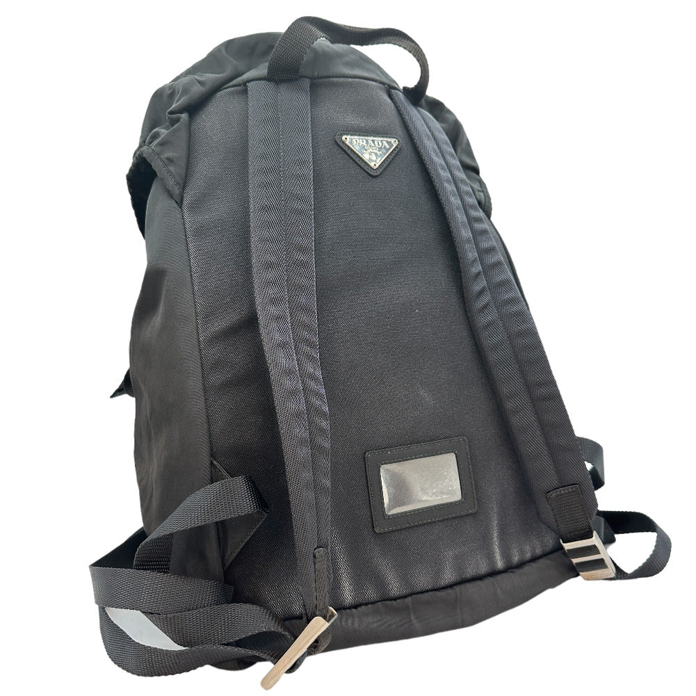 PRADA Backpack V235 Nylon black unisex(Unisex) Used