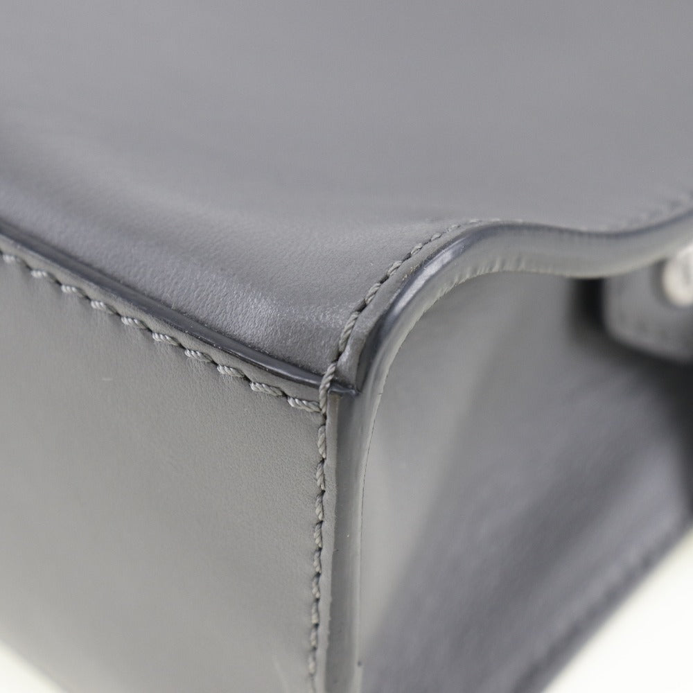 FENDI Handbag 7M0238O7B leather gray 2WAYShoulder mini messenger Women Used