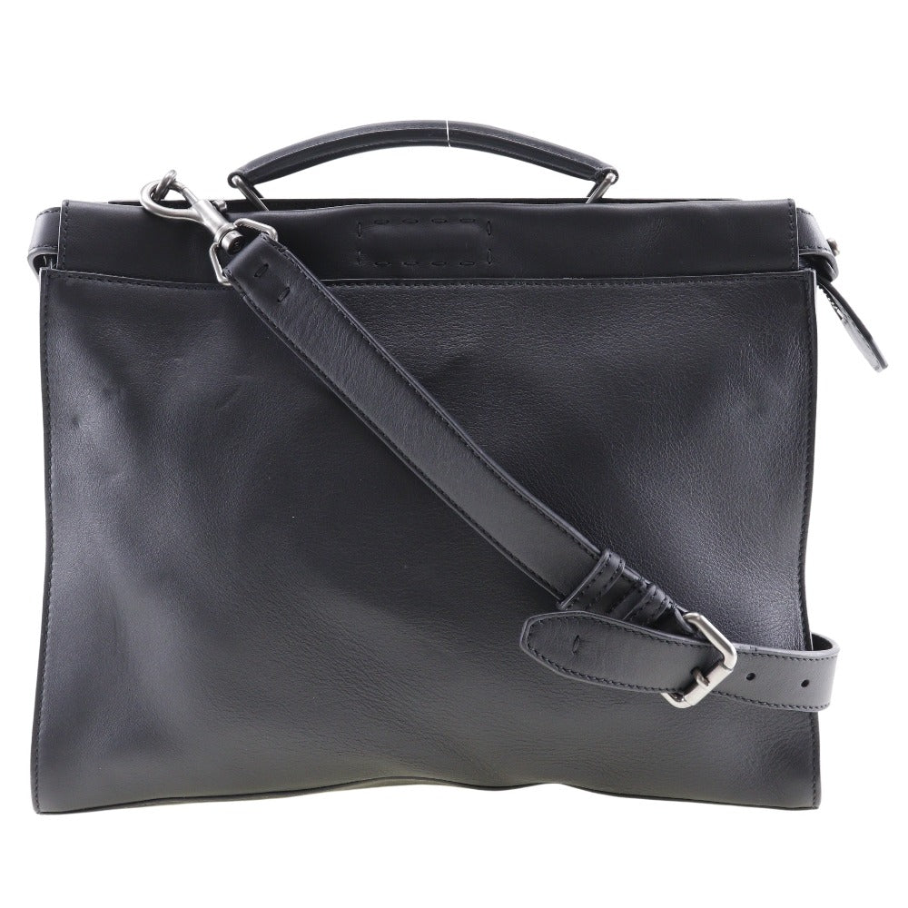 FENDI Business bag Calfskin black 2WAYShoulder Ceria Peekaboo mens Used