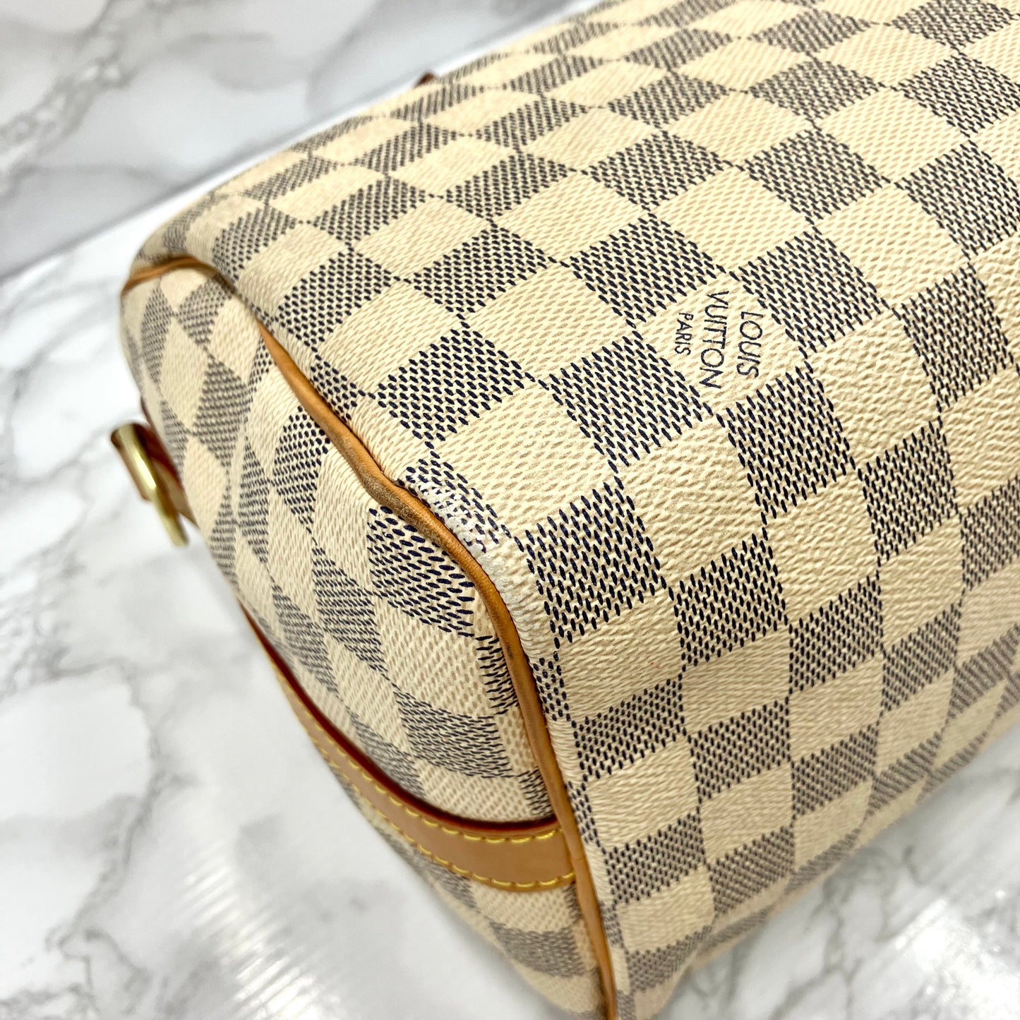 LOUIS VUITTON Azur Speedy 25 Bandouliere